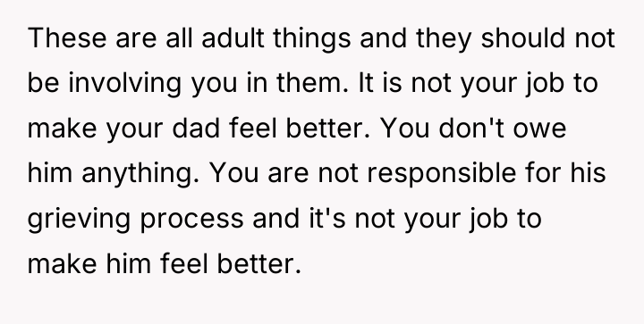 These are all adult things and they should not be...