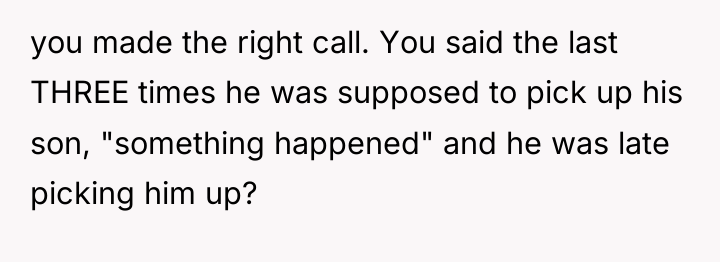 you made the right call. You said the last THREE...