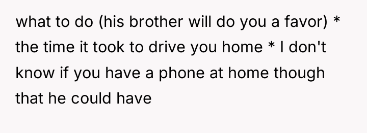 what to do (his brother will do you a favor)...