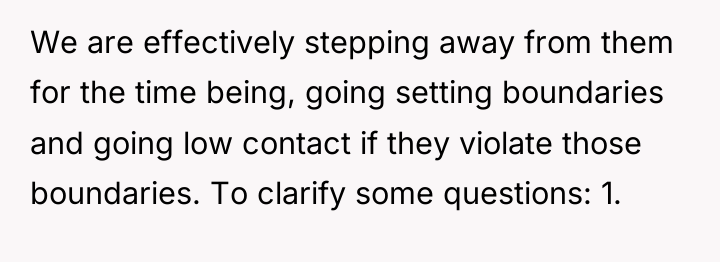 We are effectively stepping away from them for the time...
