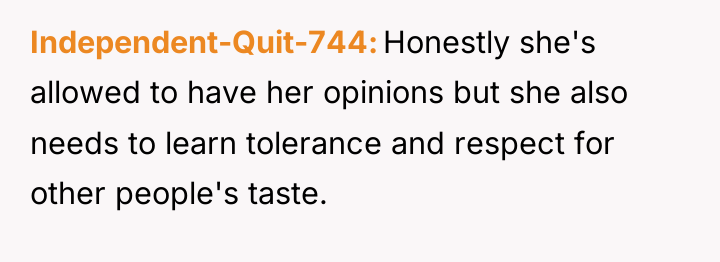 Independent-Quit-744 Honestly she's allowed to have her opinions but she...
