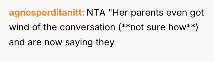 agnesperditanitt NTA "Her parents even got wind of the conversation...