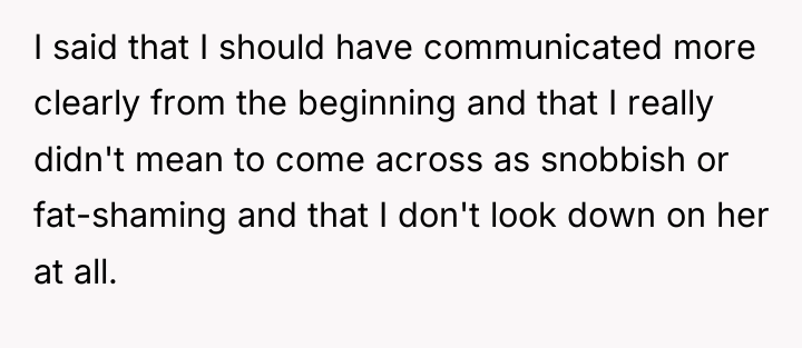 I said that I should have communicated more clearly from...
