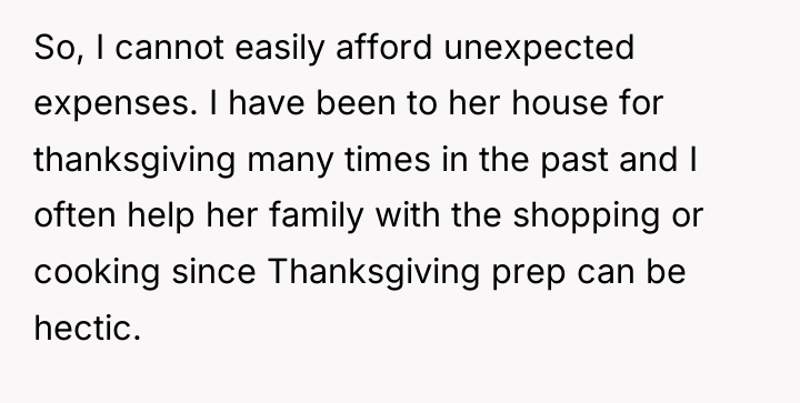 So, I cannot easily afford unexpected expenses. I have been...