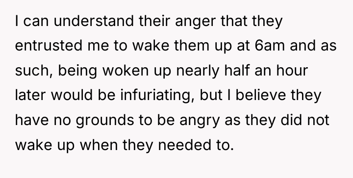 I can understand their anger that they entrusted me to...