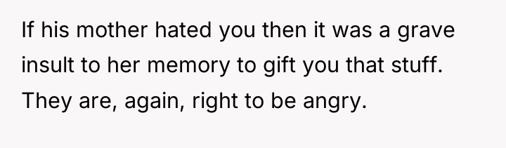 If his mother hated you then it was a grave...