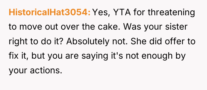 HistoricalHat3054 Yes, YTA for threatening to move out over the...