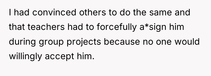 I had convinced others to do the same and that...