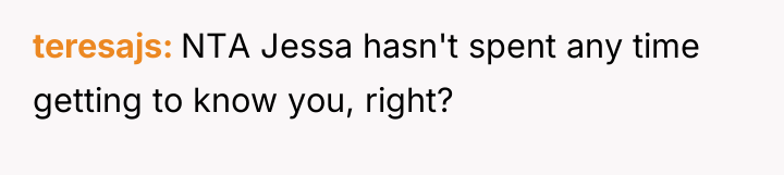 teresajs NTA Jessa hasn't spent any time getting to know...