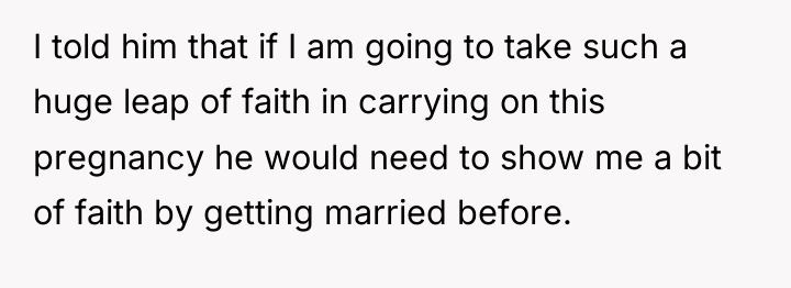 I told him that if I am going to take...