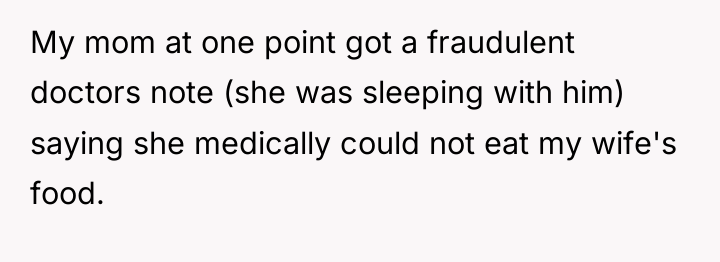 My mom at one point got a fraudulent doctors note...