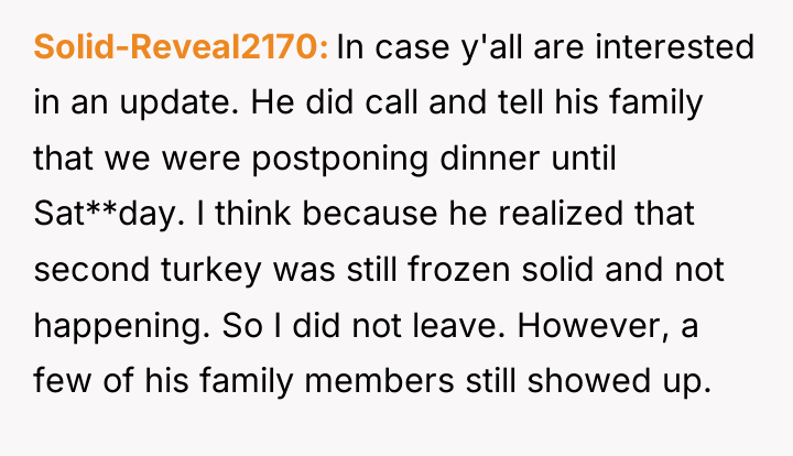 Solid-Reveal2170 In case y'all are interested in an update. He...