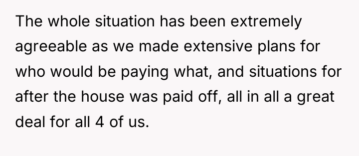 The whole situation has been extremely agreeable as we made...