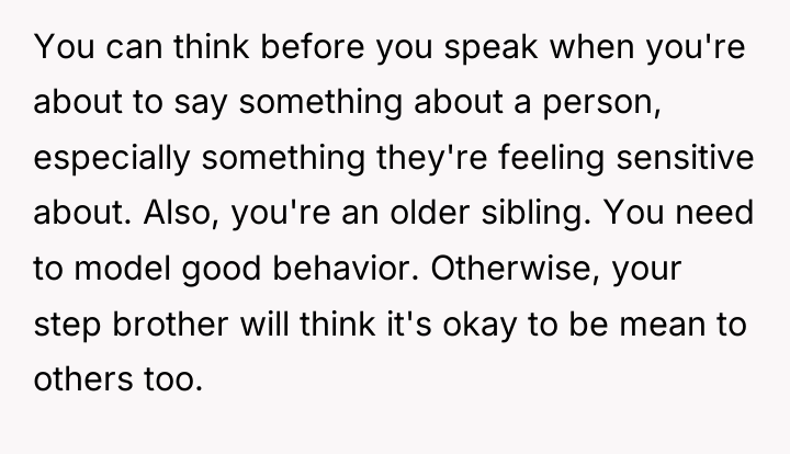 You can think before you speak when you're about to...