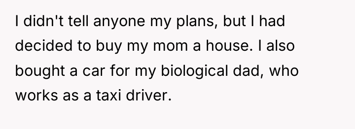 I didn't tell anyone my plans, but I had decided...