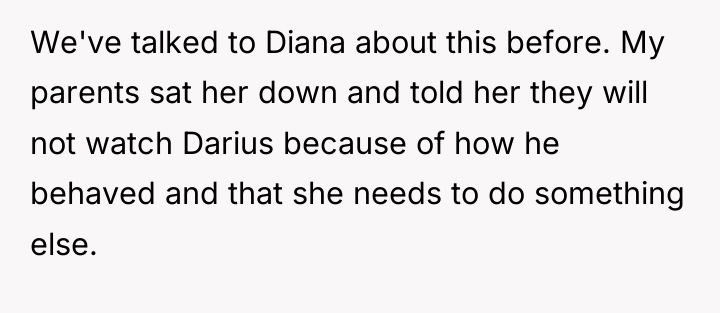 We've talked to Diana about this before. My parents sat...