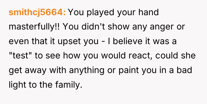 smithcj5664 You played your hand masterfully!! You didn't show any...