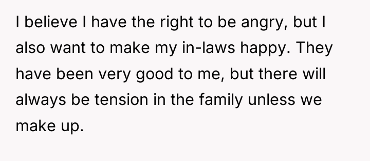 I believe I have the right to be angry, but...