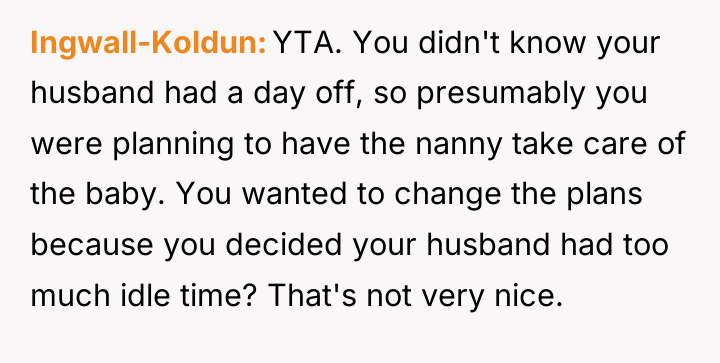 Ingwall-Koldun YTA. You didn't know your husband had a day...