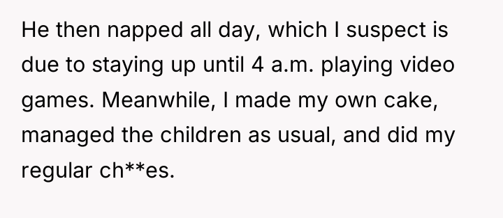 He then napped all day, which I suspect is due...