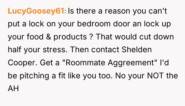 LucyGoosey61 Is there a reason you can't put a lock...