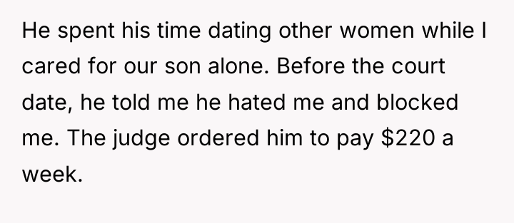 He spent his time dating other women while I cared...