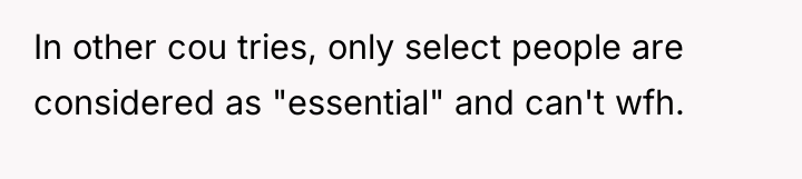 In other cou tries, only select people are considered as...