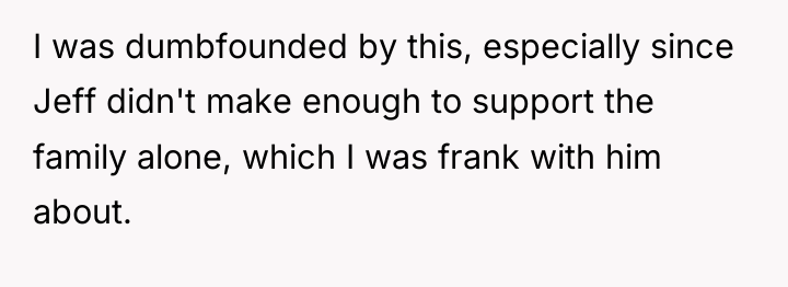 I was dumbfounded by this, especially since Jeff didn't make...