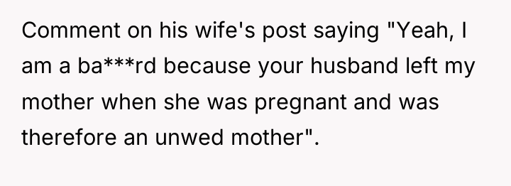 Comment on his wife's post saying "Yeah, I am a...