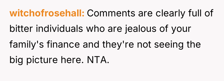 witchofrosehall Comments are clearly full of bitter individuals who are...