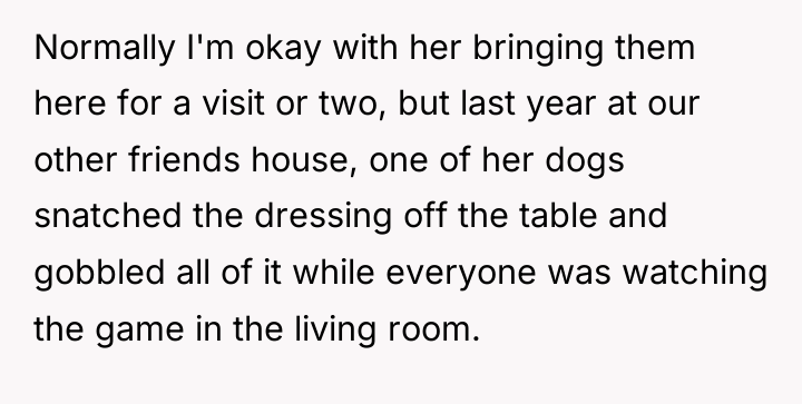 Normally I'm okay with her bringing them here for a...