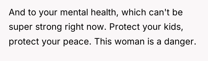 And to your mental health, which can't be super strong...