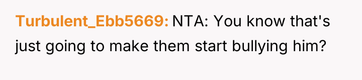 Turbulent_Ebb5669 NTA: You know that's just going to make them...