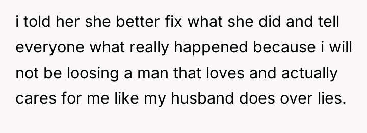 i told her she better fix what she did and...