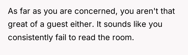 As far as you are concerned, you aren't that great...