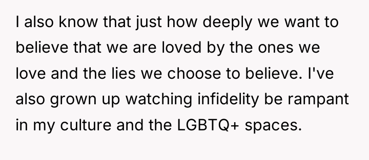 I also know that just how deeply we want to...