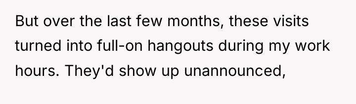 But over the last few months, these visits turned into...
