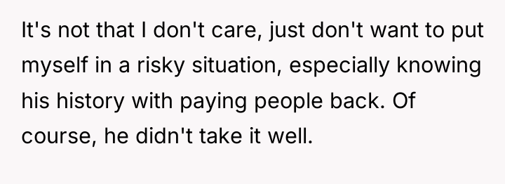It's not that I don't care, just don't want to...