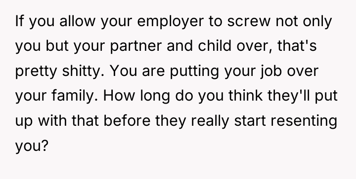 If you allow your employer to screw not only you...