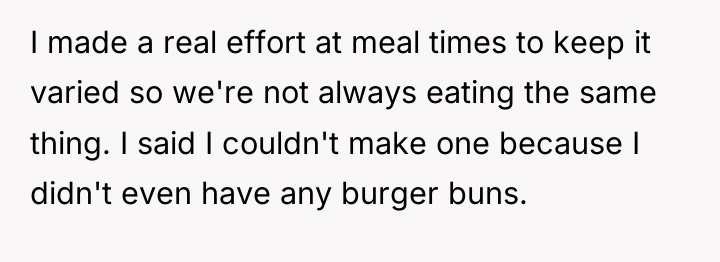 I made a real effort at meal times to keep...