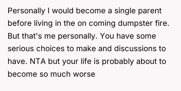 Personally I would become a single parent before living in...