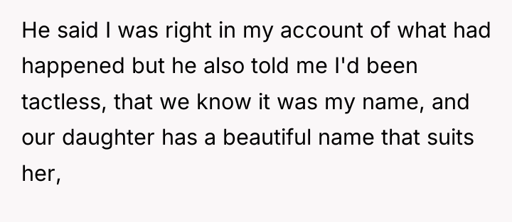 He said I was right in my account of what...