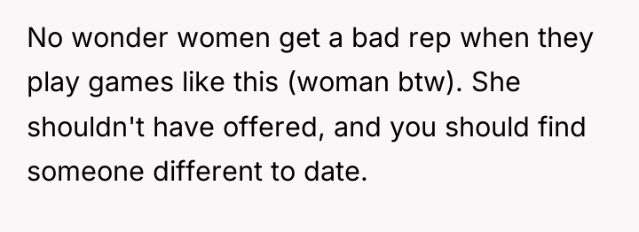 No wonder women get a bad rep when they play...