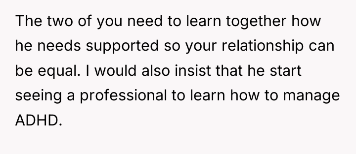 The two of you need to learn together how he...