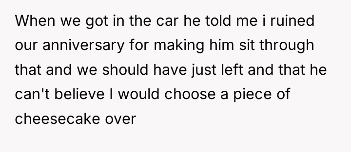 When we got in the car he told me i...