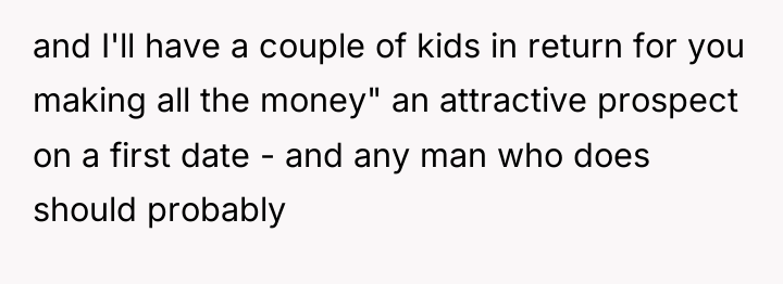 and I'll have a couple of kids in return for...