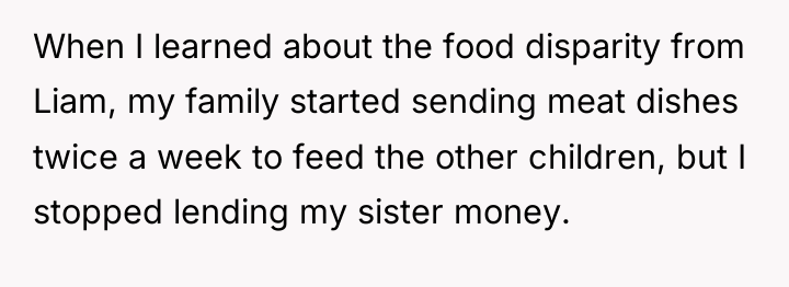 When I learned about the food disparity from Liam, my...
