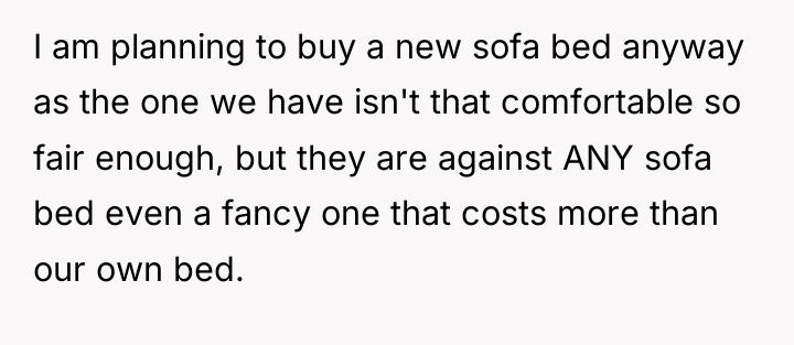 I am planning to buy a new sofa bed anyway...