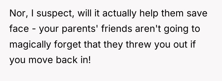 Nor, I suspect, will it actually help them save face...