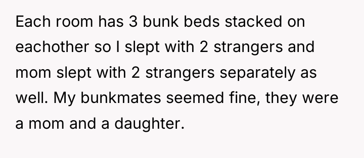 Each room has 3 bunk beds stacked on eachother so...